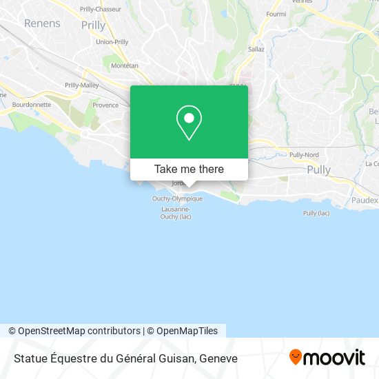 Statue Équestre du Général Guisan map