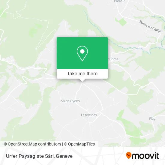 Urfer Paysagiste Sàrl map