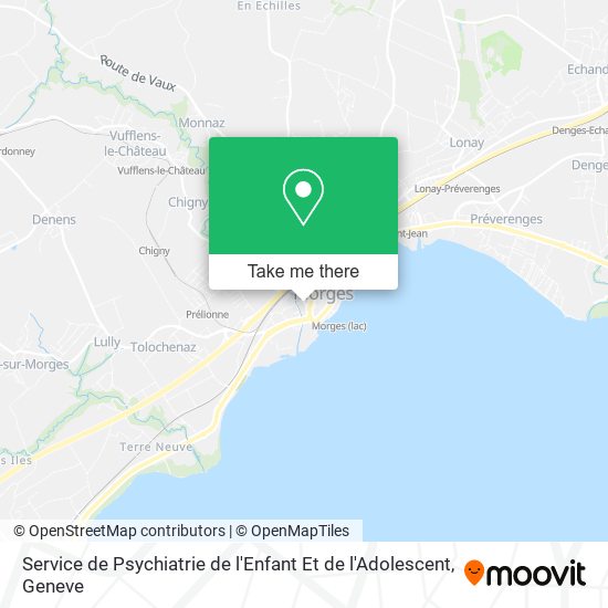 Service de Psychiatrie de l'Enfant Et de l'Adolescent map