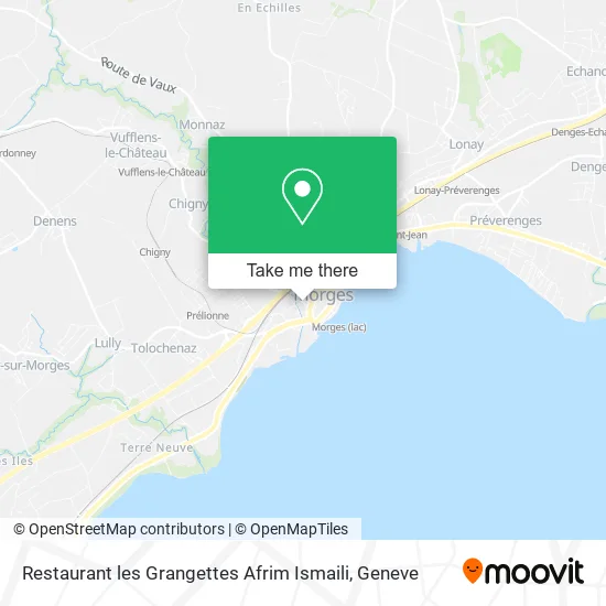 Restaurant les Grangettes Afrim Ismaili map