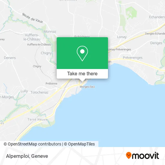 Alpemploi map