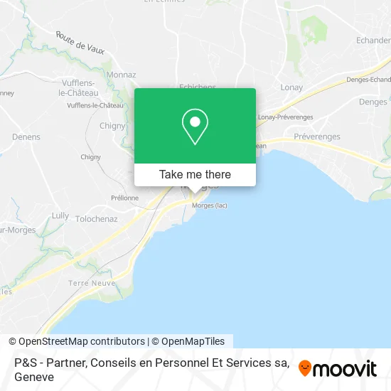 P&S - Partner, Conseils en Personnel Et Services sa map