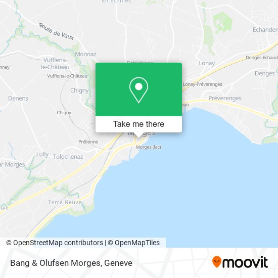 Bang & Olufsen Morges map