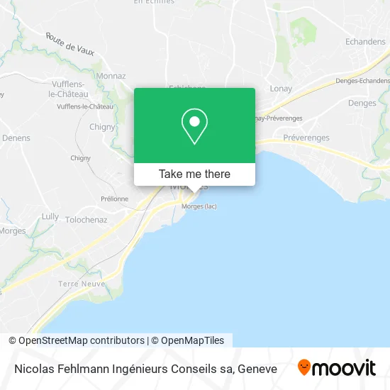 Nicolas Fehlmann Ingénieurs Conseils sa map