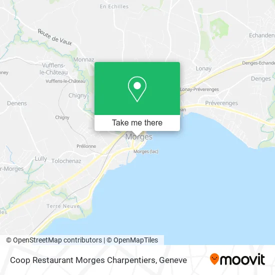 Coop Restaurant Morges Charpentiers map