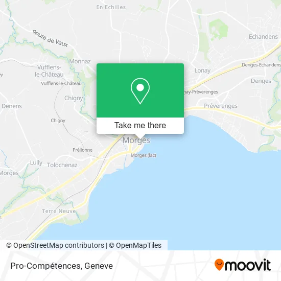 Pro-Compétences map