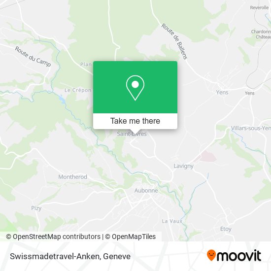 Swissmadetravel-Anken map
