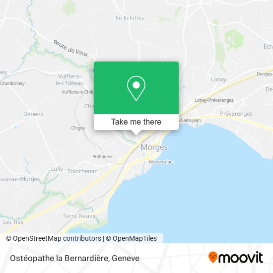 Ostéopathe la Bernardière map