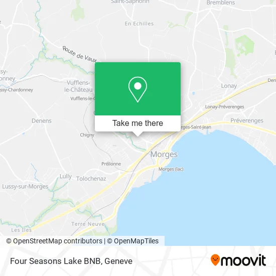 Four Seasons Lake BNB map