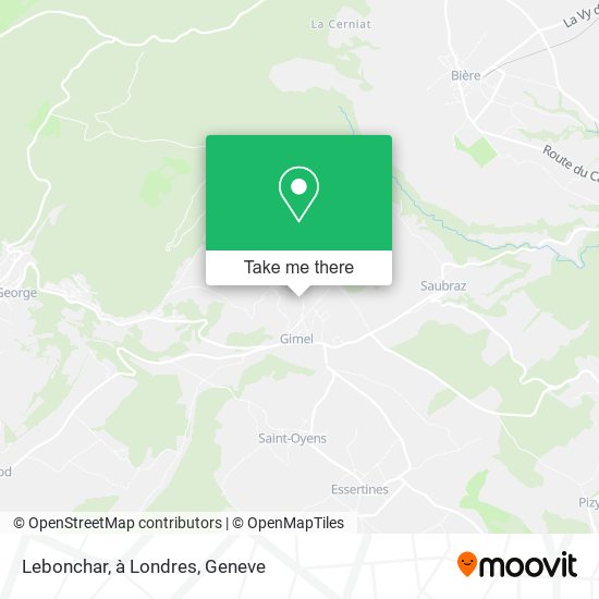 Lebonchar, à Londres map