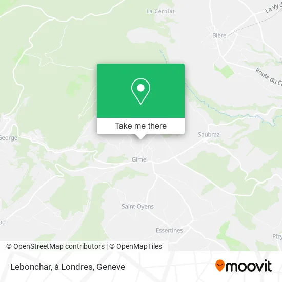 Lebonchar, à Londres map