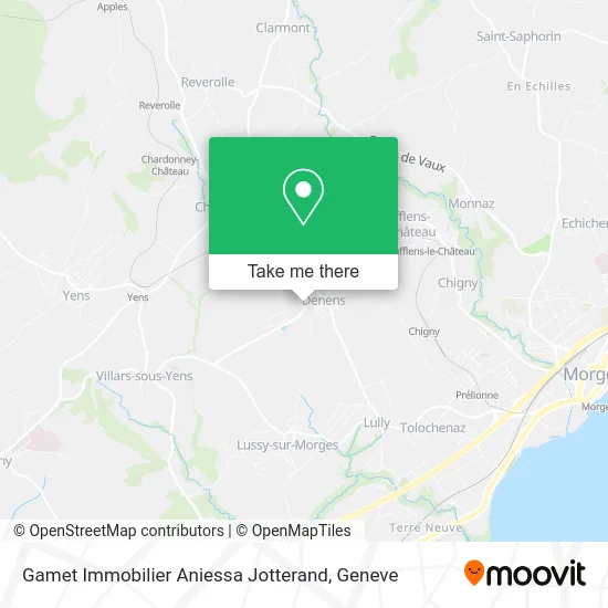 Gamet Immobilier Aniessa Jotterand map