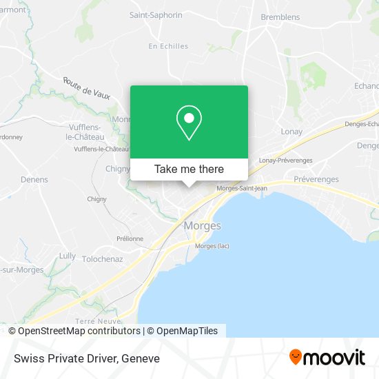 Swiss Private Driver map