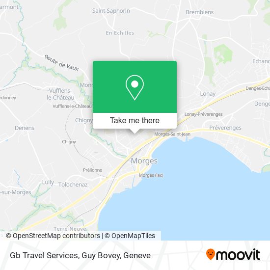 Gb Travel Services, Guy Bovey map