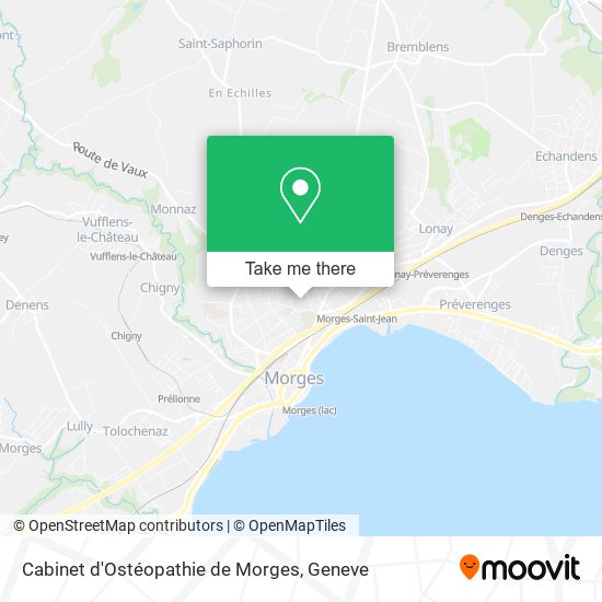 Cabinet d'Ostéopathie de Morges map