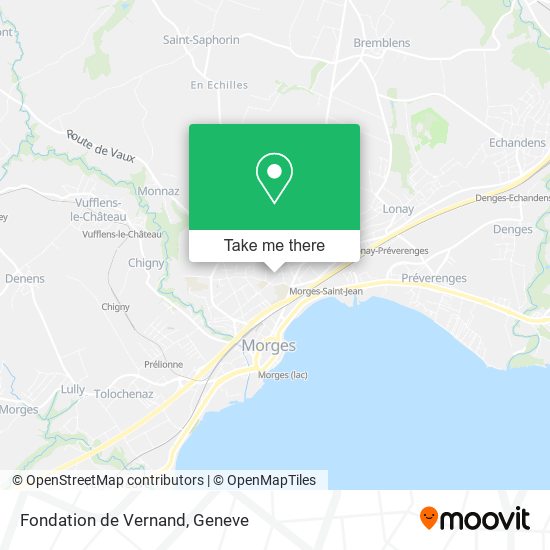 Fondation de Vernand map