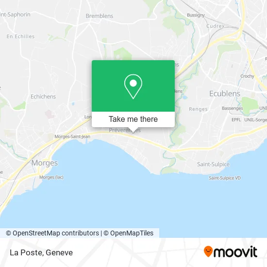 La Poste map