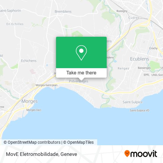 MovE Eletromobilidade map