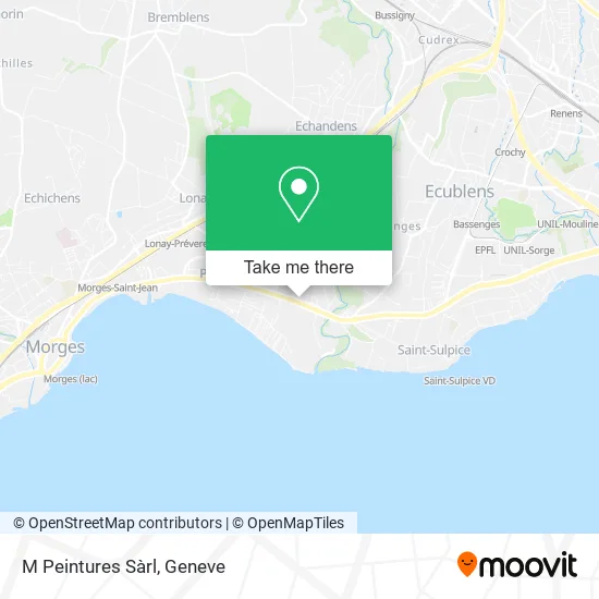 M Peintures Sàrl map