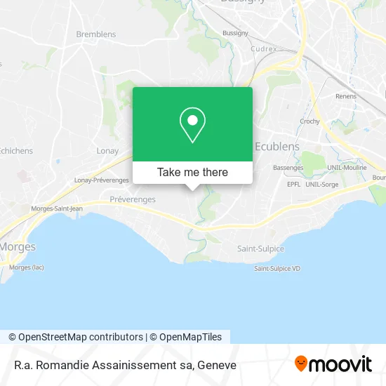 R.a. Romandie Assainissement sa map