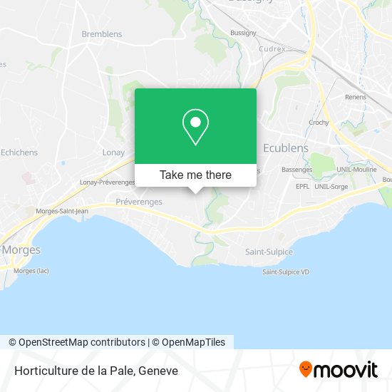 Horticulture de la Pale map