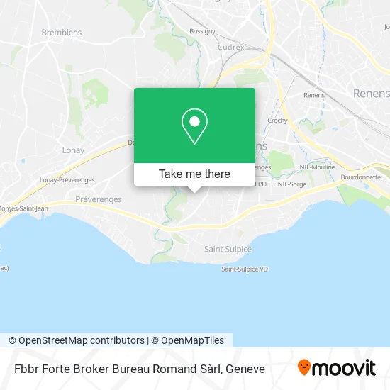 Fbbr Forte Broker Bureau Romand Sàrl map