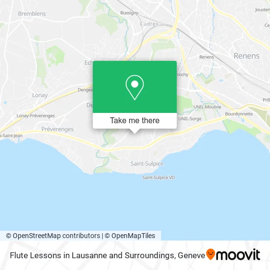 Flute Lessons in Lausanne and Surroundings map
