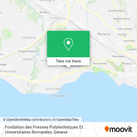 Fondation des Presses Polytechniques Et Universitaires Romandes map