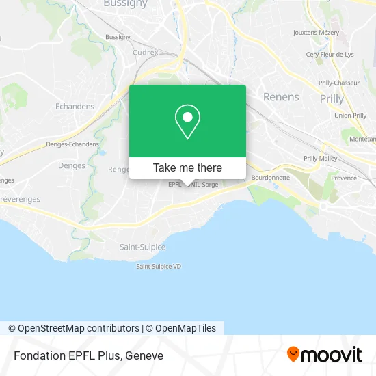 Fondation EPFL Plus map