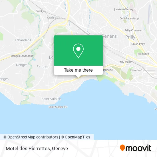Motel des Pierrettes map