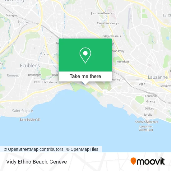 Vidy Ethno Beach map