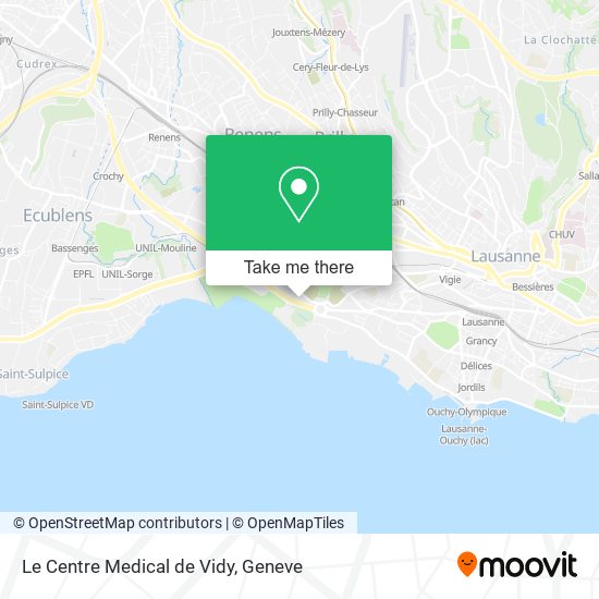 Le Centre Medical de Vidy map