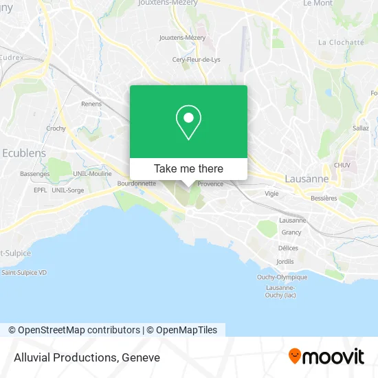 Alluvial Productions map