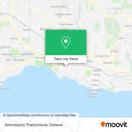 Antoniazzo Traductions map