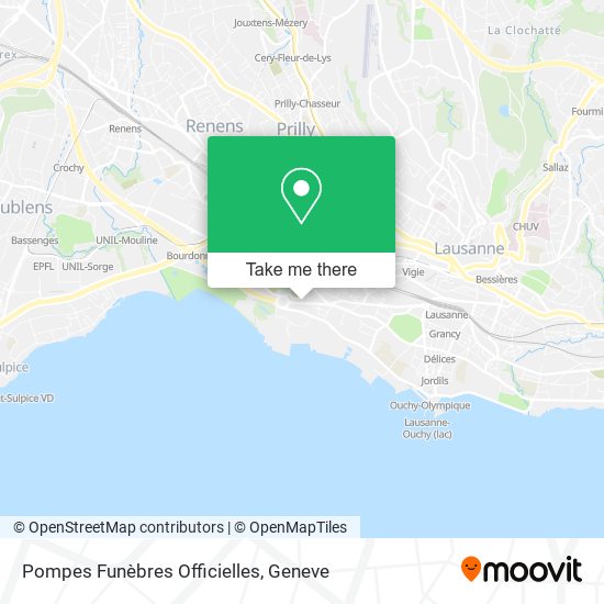 Pompes Funèbres Officielles map