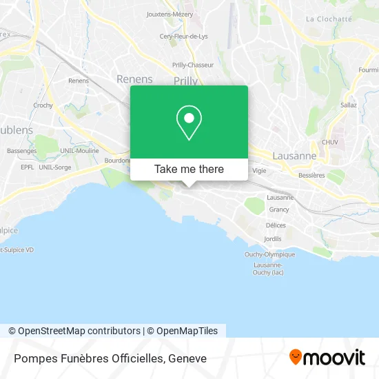 Pompes Funèbres Officielles map