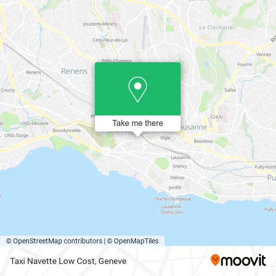 Taxi Navette Low Cost map