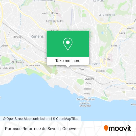 Paroisse Reformee de Sevelin map