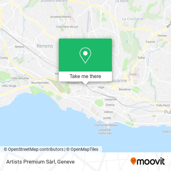 Artists Premium Sàrl map