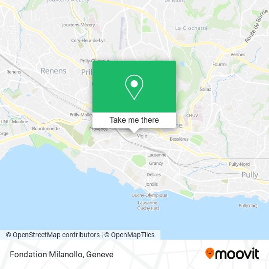 Fondation Milanollo map