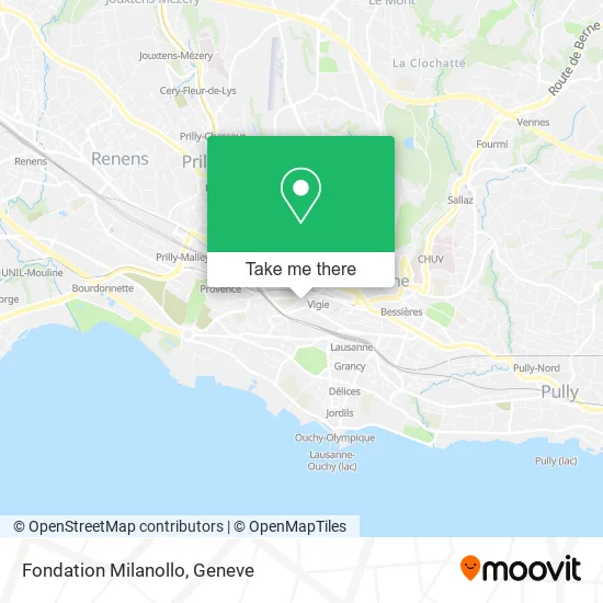 Fondation Milanollo map
