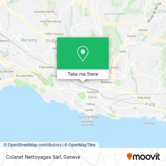 Colanet Nettoyages Sàrl map
