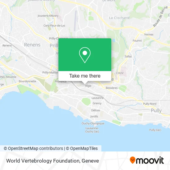 World Vertebrology Foundation map