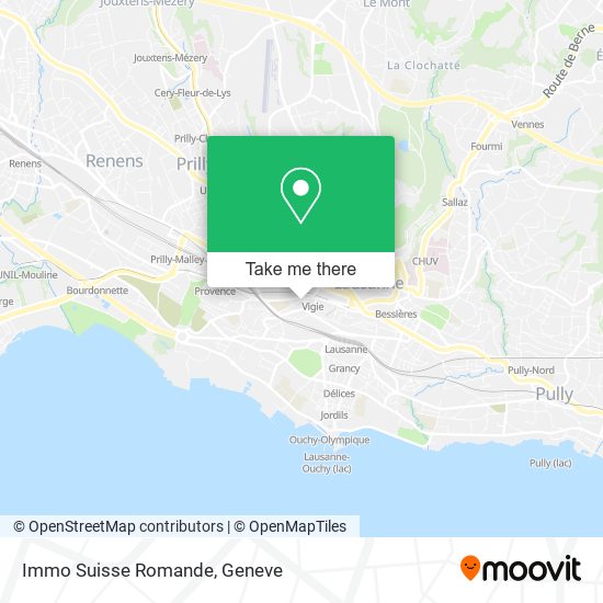 Immo Suisse Romande map