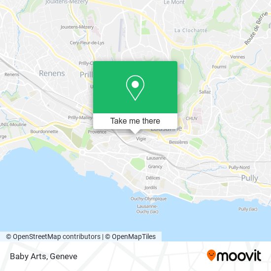 Baby Arts map