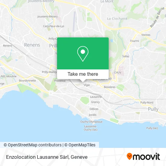 Enzolocation Lausanne Sàrl map