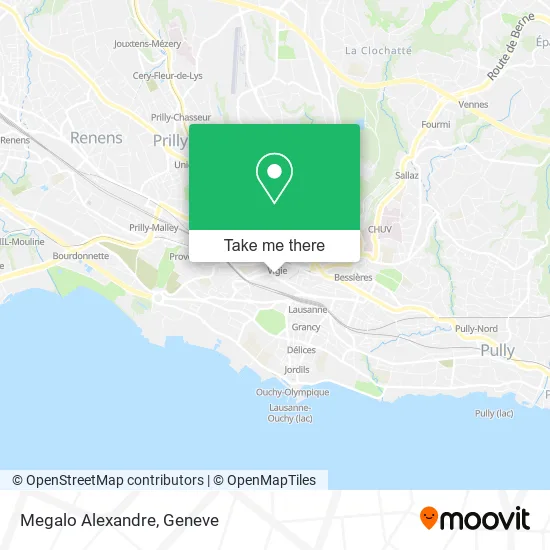 Megalo Alexandre map