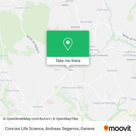 Concise Life Science, Andreas Segerros map