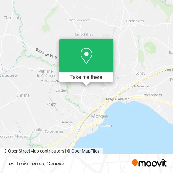 Les Trois Terres map