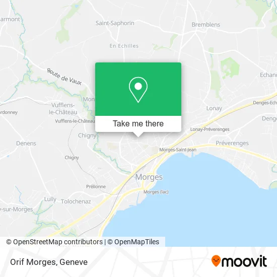 Orif Morges map